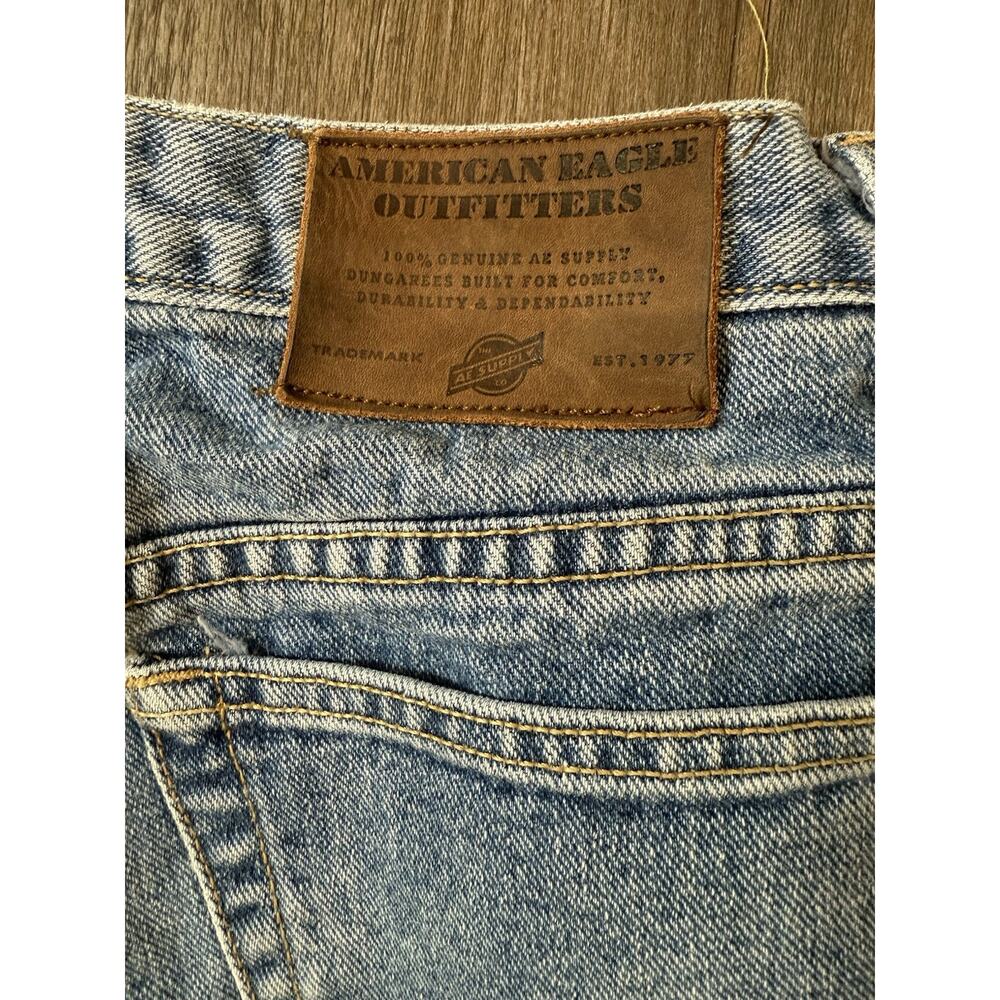 Vintage American Eagle Dungarees Size 6 Reg Made in USA Y2K 90s - Picture 2 of 12